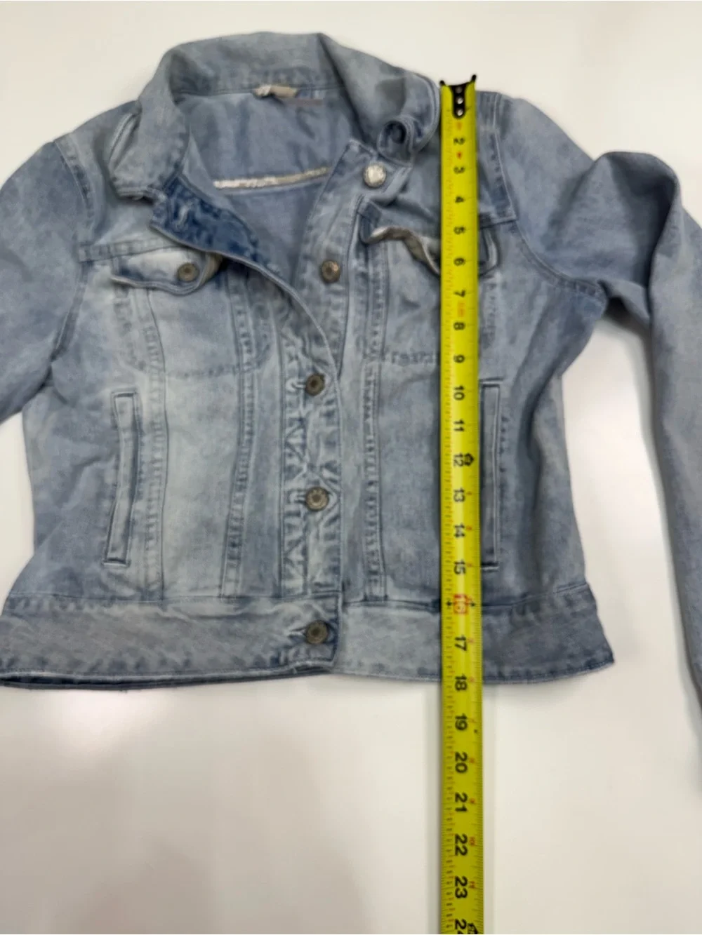 Free People Faded Light Blue Denim Jacket - Picture 3 of 10